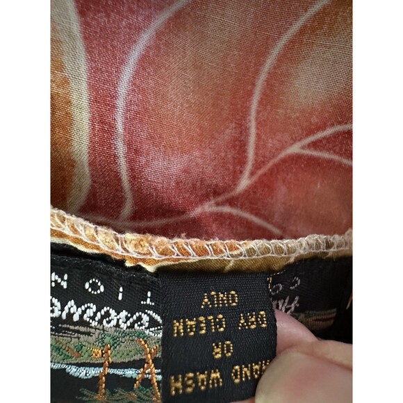 VTG‎ Hawaiian Reserve Collection Black Pink Tropical Floral L Sheath Maxi Dress - Picture 6 of 10